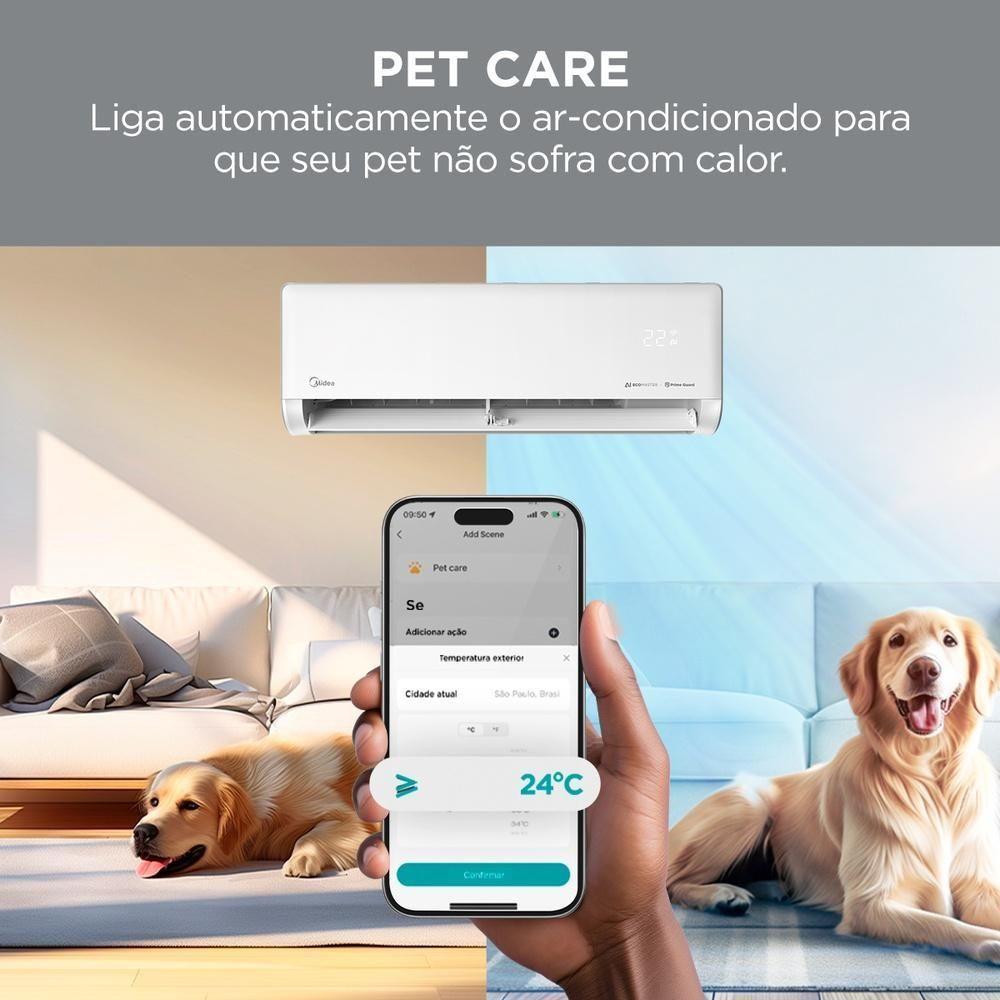 Ar Condicionado Split Midea Hi Wall Inverter AI Ecomaster 9.000 BTU/h Quente E Frio 220V - 8