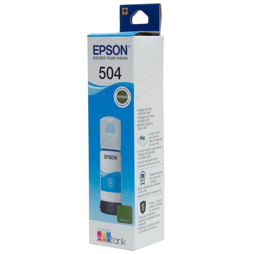 Refil De Tinta Epson T504220 L4150 Ciano - 3