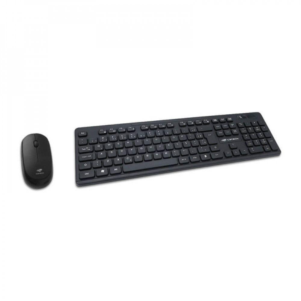 Kit Teclado E Mouse Sem Fio K-w20bk C3tech Preto - 2