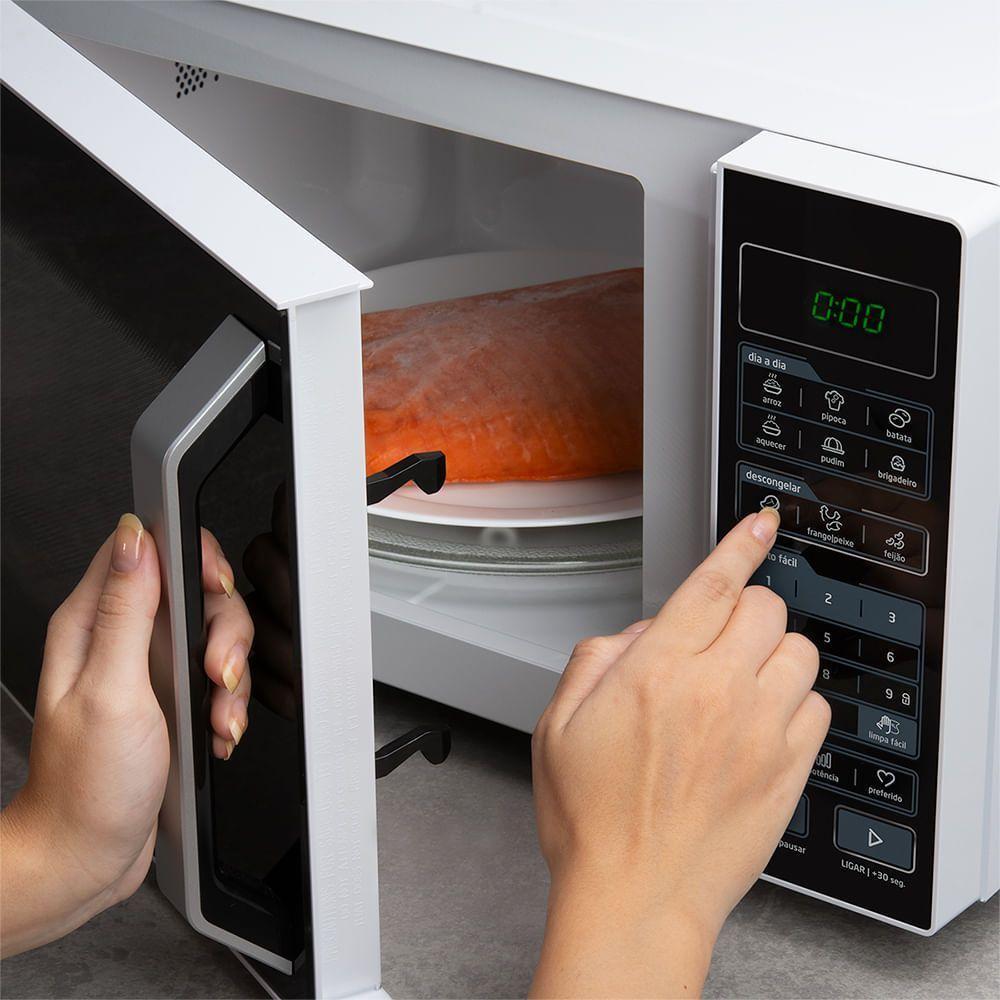 Micro-ondas Midea 35L Branco Porta Preta Smartplate MXSA35P 127v - 6