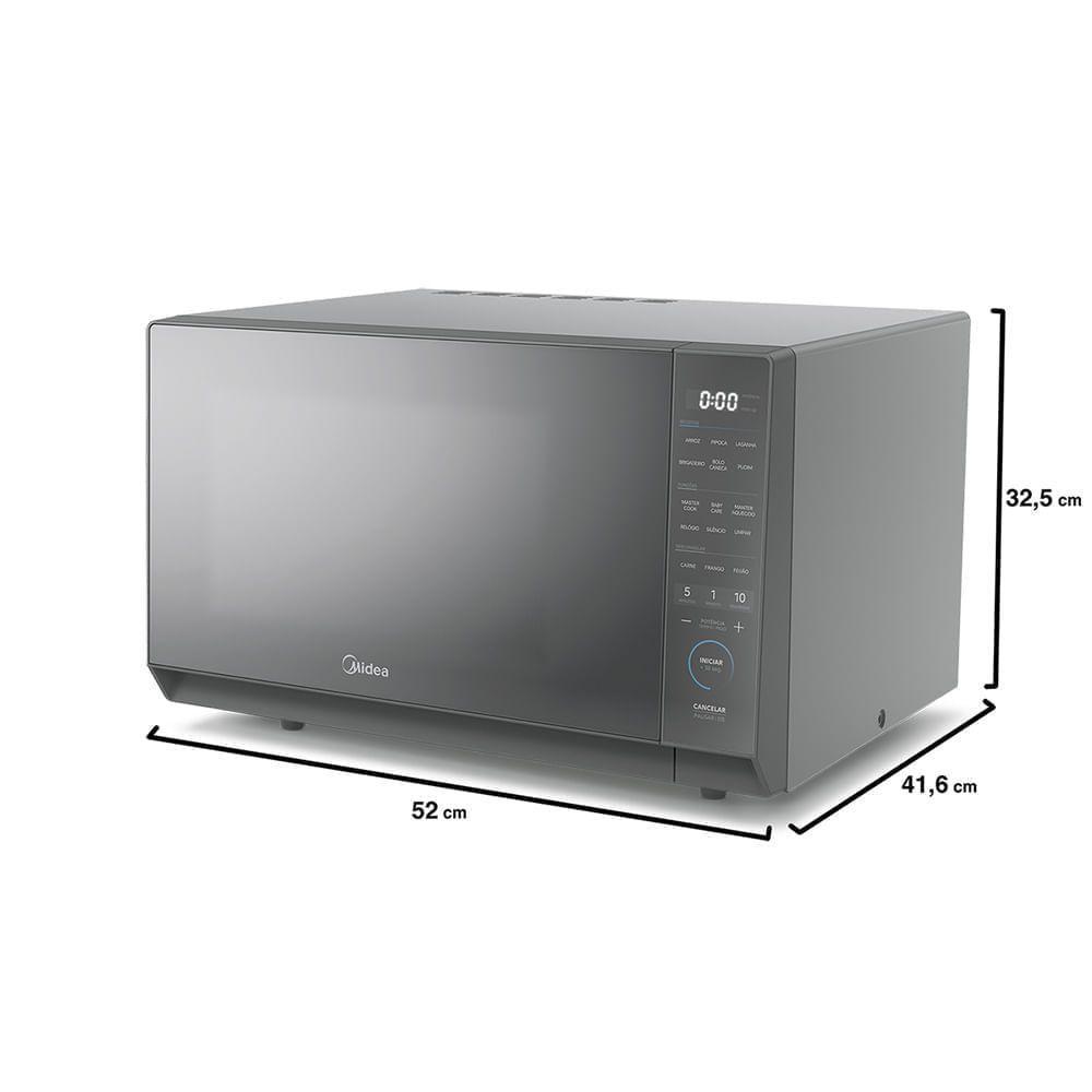 Micro-ondas 35L Prata Porta Espelhada Mastercook Midea MHP35S2 220V - 3