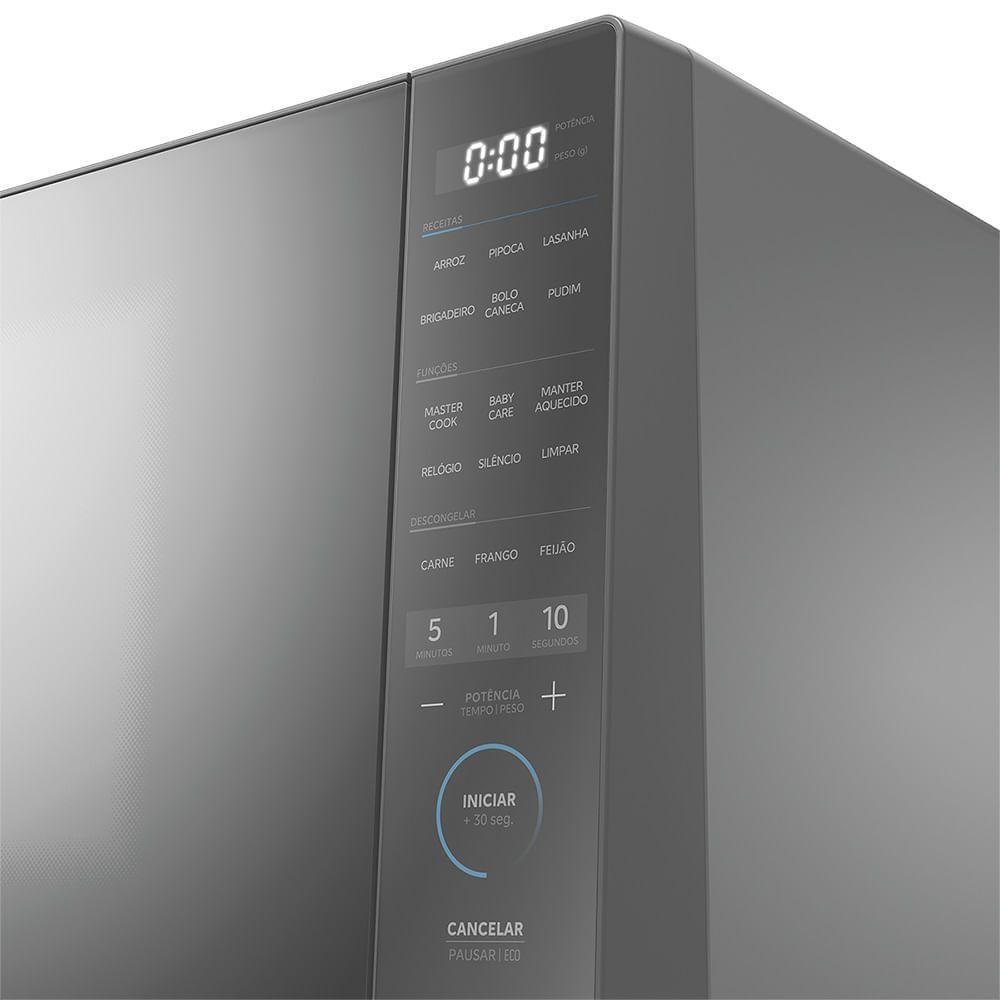Micro-ondas 35L Prata Porta Espelhada Mastercook Midea MHP35S2 220V - 4