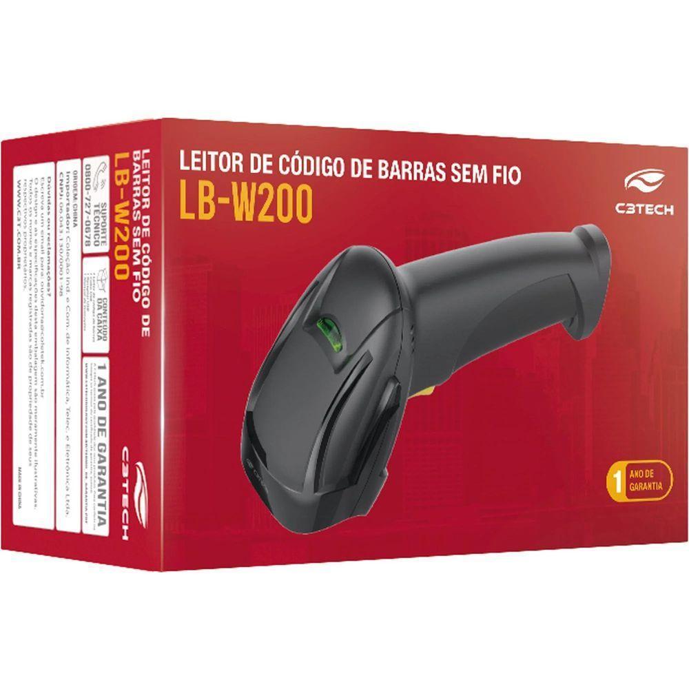 Leitor De Código De Barras Usb C3tech Lb-w300v2bk Preto - 4