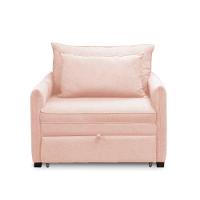 Poltrona Cama Retrátil Solteiro Com Rodízio Cloe Bouclê E03 - D'rossi Rose - 7