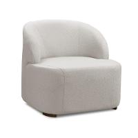 Poltrona Decorativa Orgânica Para Sala Diully Bouclê E03 - D'rossi Cinza Claro - 2