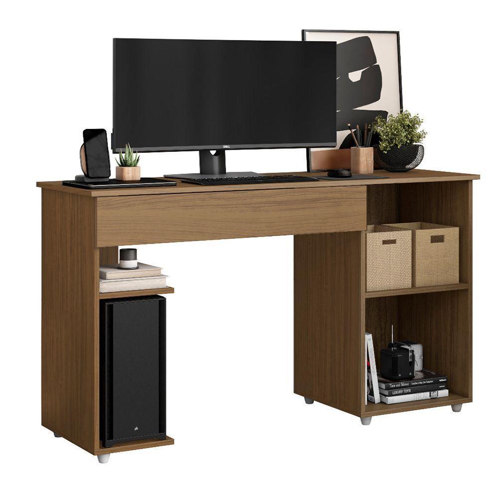 Escrivaninha Mesa Computador Com Suporte Cpu 136cm Daurea A09 - D'rossi Atacama - 4