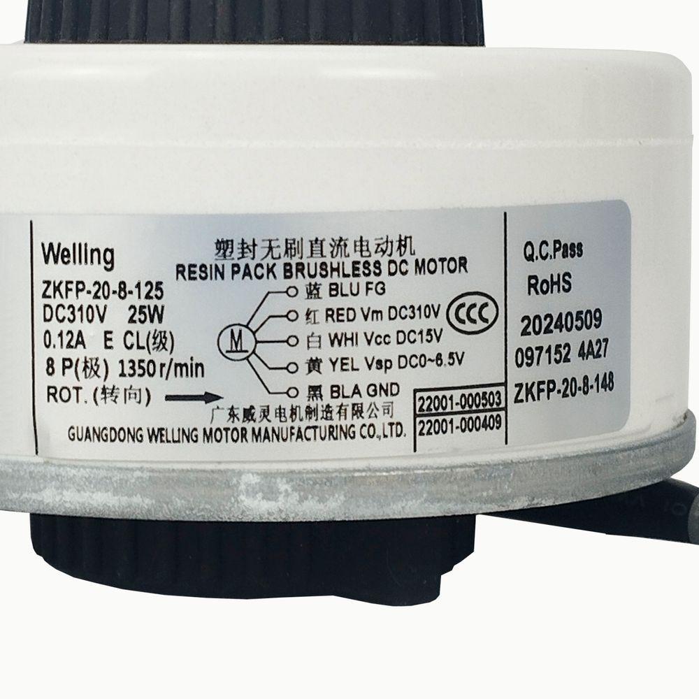 Motor Ventilador Evaporadora 9 A 18.000 Btus Philco Zkfp-20-8-125 - 2