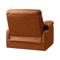 Poltrona Do Papai Reclinável Retrátil Naaman Sintético Pu Nozes K01 - D'rossi - 7