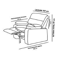 Poltrona Do Papai Reclinável Retrátil Naaman Sintético Pu Marrom K01 - D'rossi