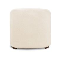 Poltrona Decorativa Orgânica Para Sala Diully Bouclê E03 - D'rossi Bege - 7