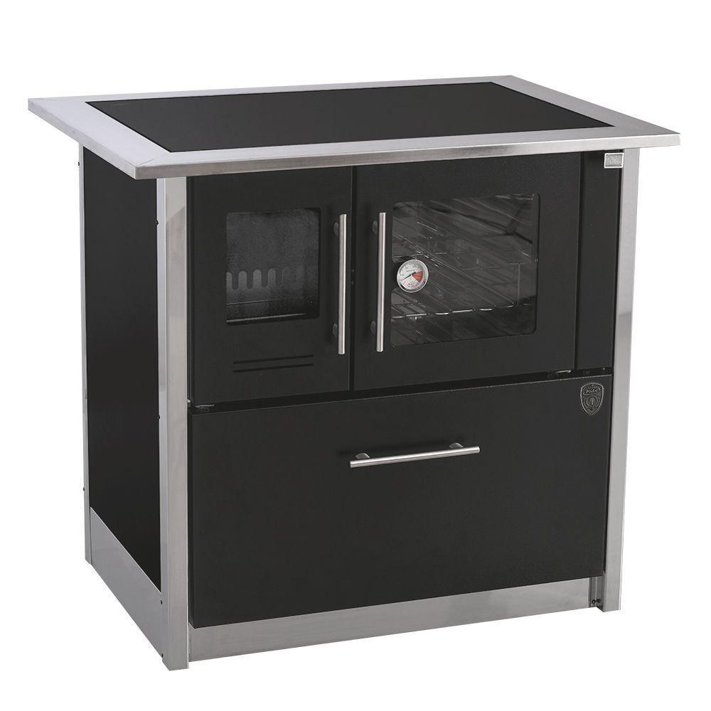 Fogão A Lenha Eclipse Direito Preto Chapa Vitroceramica N2 - 2