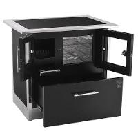 Fogão A Lenha Eclipse Direito Preto Chapa Vitroceramica N2 - 3