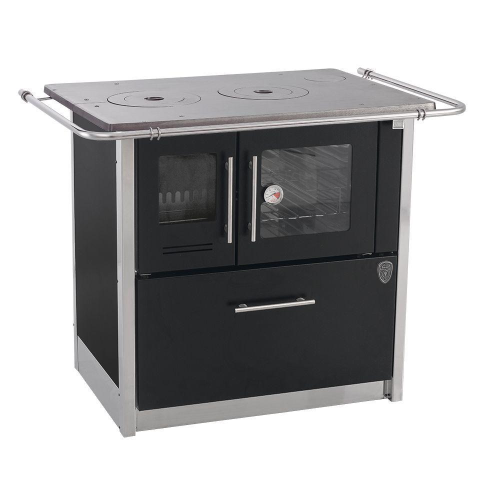 Fogão A Lenha Eclipse Direito Preto Chapa Ferro Fundido N2 - 2