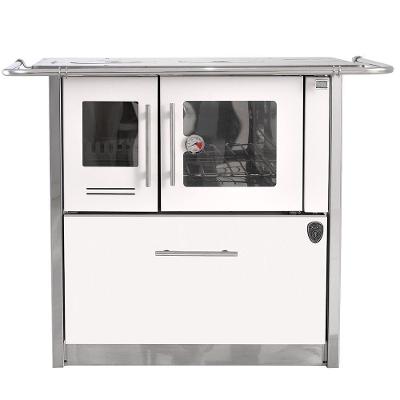 Fogão A Lenha Eclipse Direito Branco Chapa Ferro Fundido N2