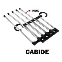 Cabide Calcas Plastico Aco Inox 34 Cm X 15 Cm X 7 Cm