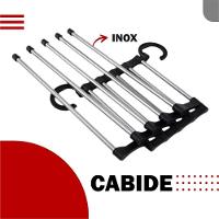 Cabide Calcas Plastico Aco Inox 34 Cm X 15 Cm X 7 Cm - 6