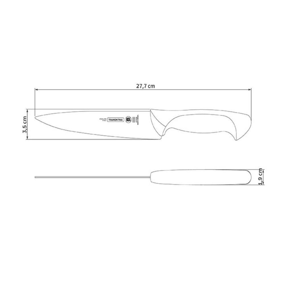 Faca Utility Inox 6 Cabo Branco Pp Premium 24472-186 - Tramontina - 2