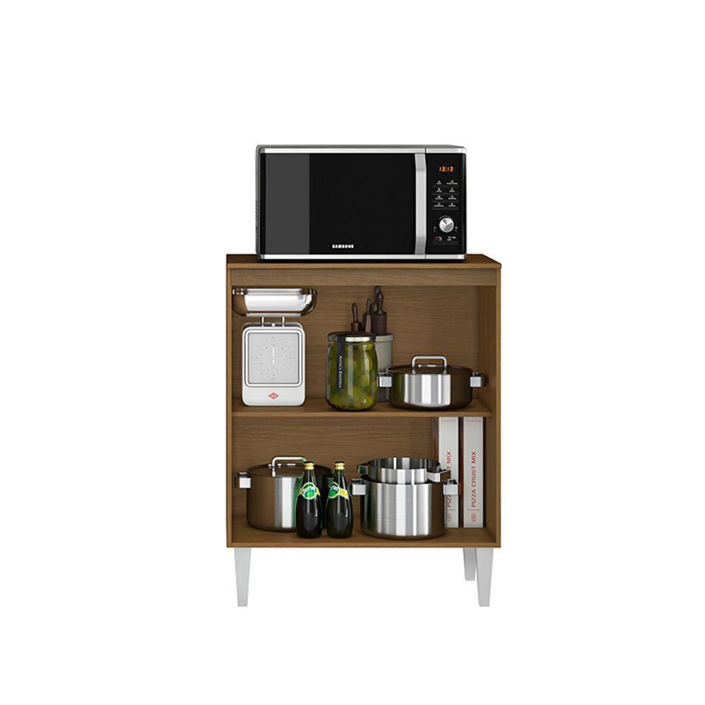 Balcão Cozinha Com Tampo 70cm Com 2 Portas Joana Atacama-off White A09 - D'rossi - 4