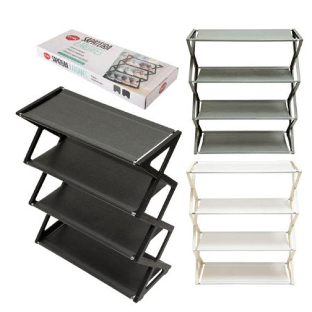 Sapateira 4 Andares 2 Kg Plastico Pp E Tnt 41 Cm X 18,5 Cm X - 1