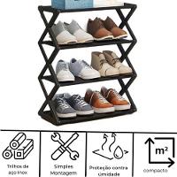 Sapateira 4 Andares 2 Kg Plastico Pp E Tnt 41 Cm X 18,5 Cm X - 6