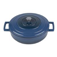 Caçarola Baixa 28cm Azul Revestimento Interno Preto - Jomafe One - 7