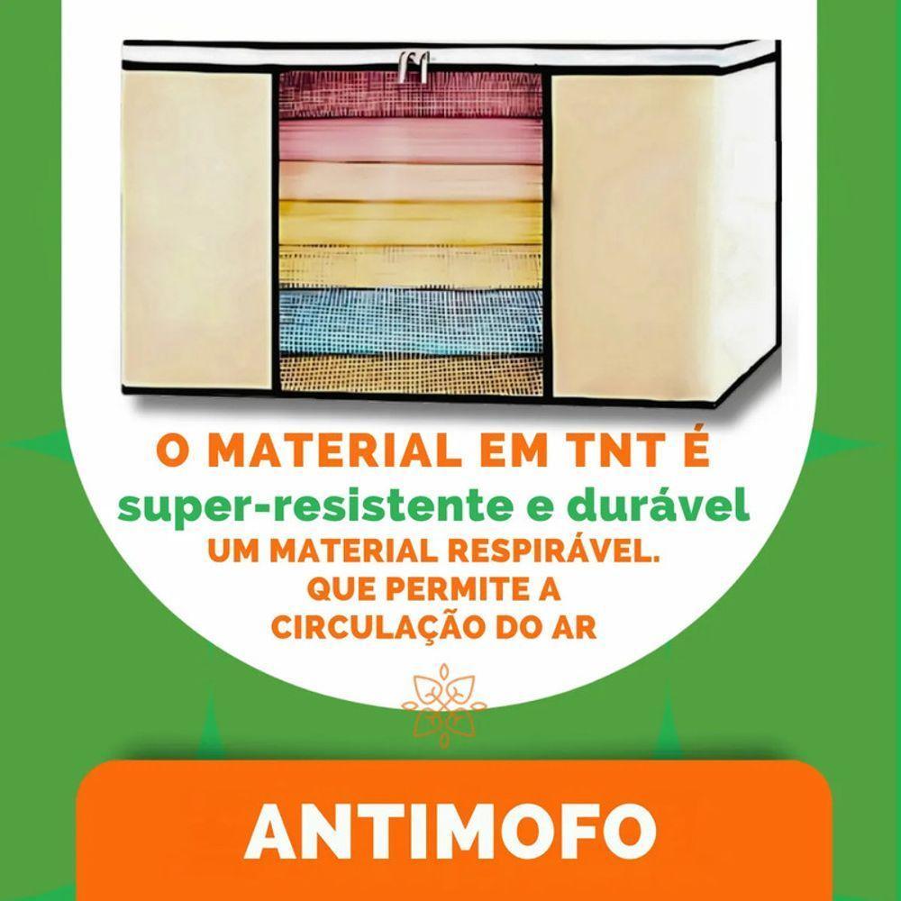 Organizador Dobrável Com Visor 44x29x28cm Roupas Edredons Br - 2