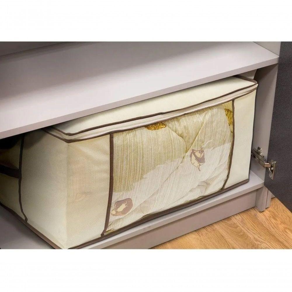 Organizador Dobrável Com Visor 44x29x28cm Roupas Edredons Br - 8