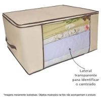 Organizador Dobrável Com Visor 44x29x28cm Roupas Edredons Br - 9