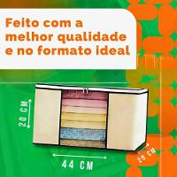 Organizador Dobrável Com Visor 44x29x28cm Roupas Edredons Br - 10