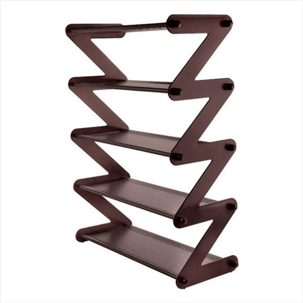 Sapateira 5 Andares Plastico Metal 48 Cm X 19 Cm X 58 Cm 1un - 2