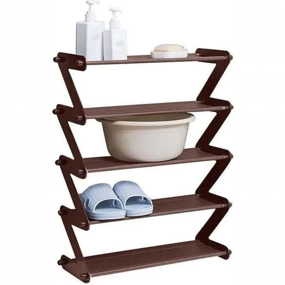 Sapateira 5 Andares Plastico Metal 48 Cm X 19 Cm X 58 Cm 1un - 6