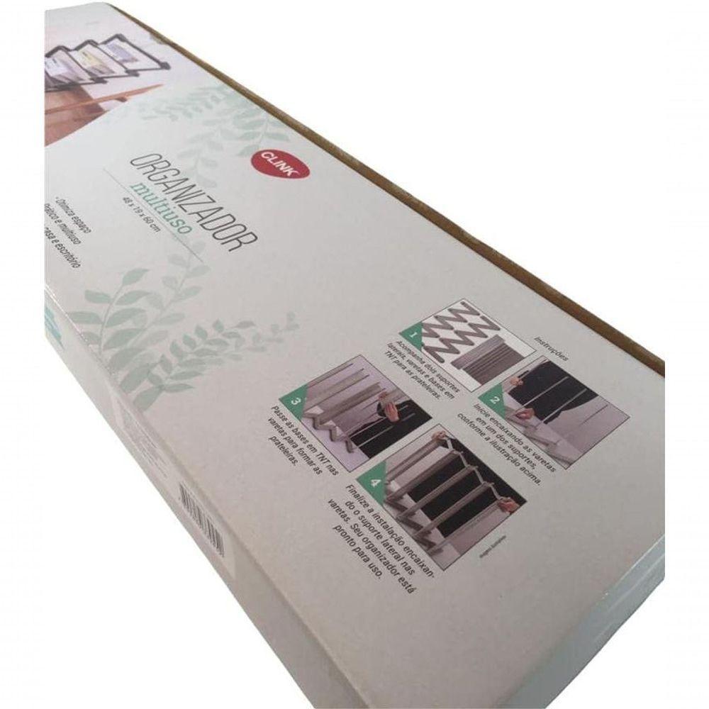 Sapateira 5 Andares Plastico Metal 48 Cm X 19 Cm X 58 Cm 1un - 9