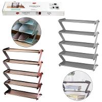 Sapateira 5 Andares Plastico Metal 48 Cm X 19 Cm X 58 Cm 1un - 1