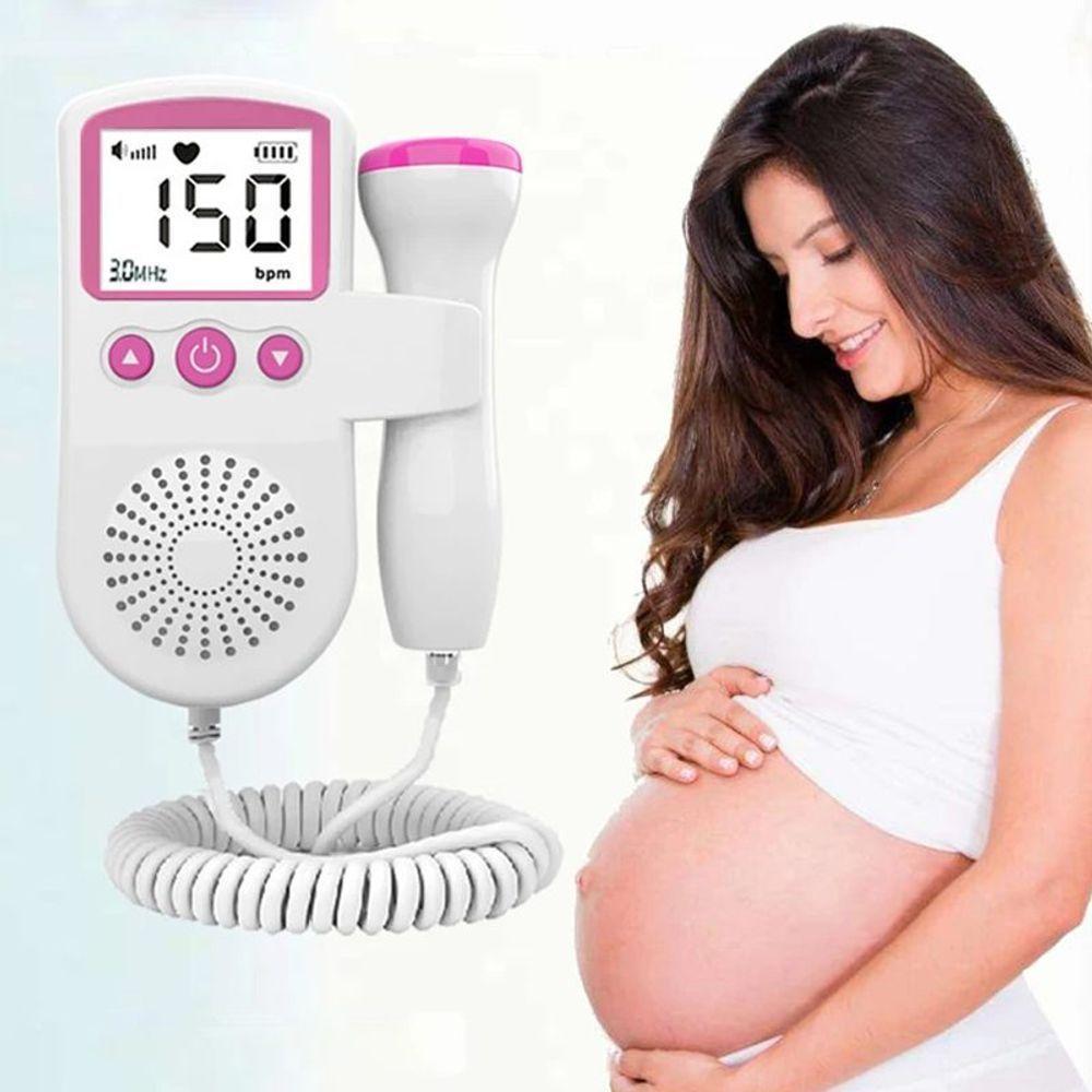 Monitor Fetal Doppler Aparelho Para Ouvir Batimentos Coração Bebê Durante A Gravidez - 4