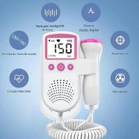Monitor Fetal Doppler Aparelho Para Ouvir Batimentos Coração Bebê Durante A Gravidez - 6