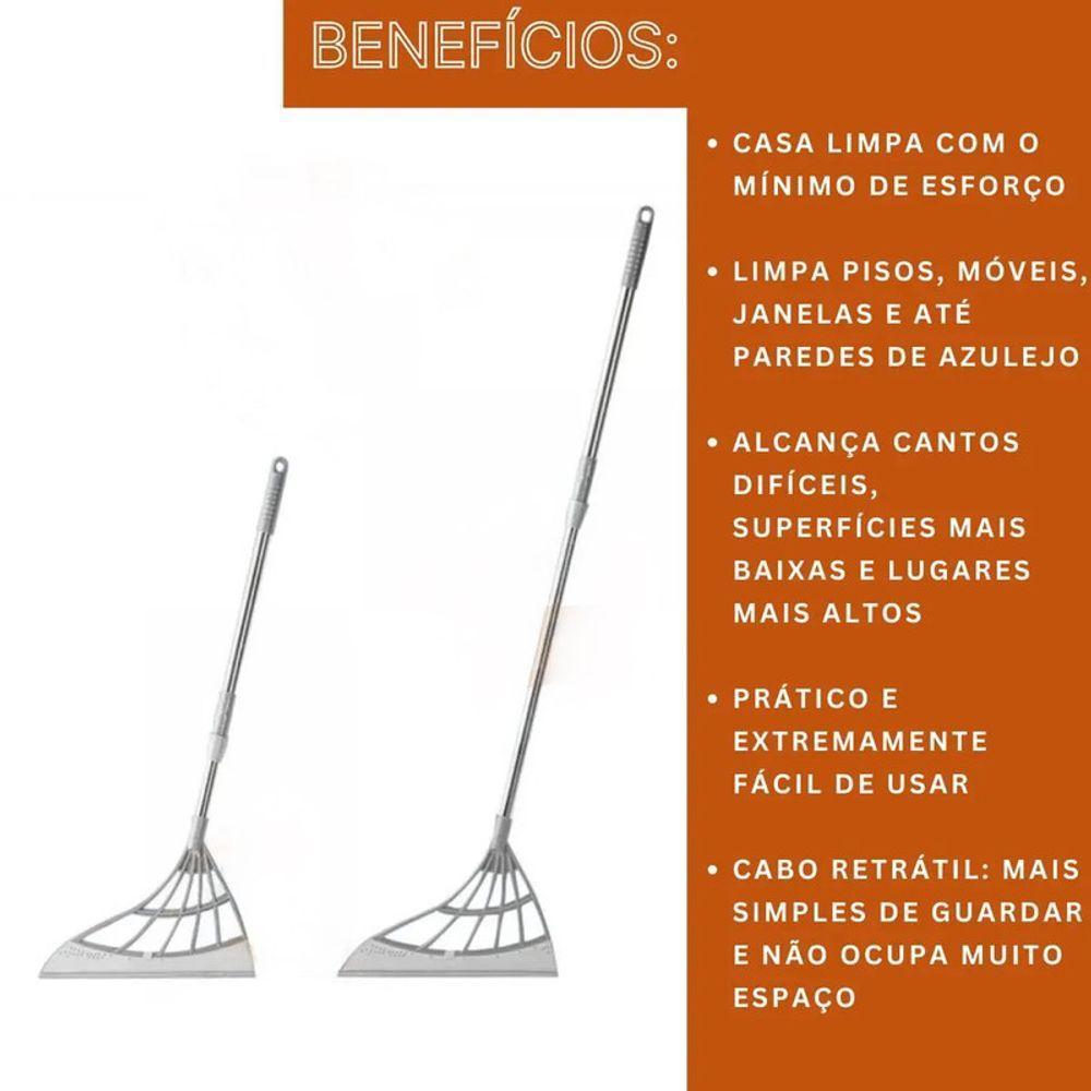 Rodo De Silicone Mágico Mop Multiuso Clean Retrátil - 6