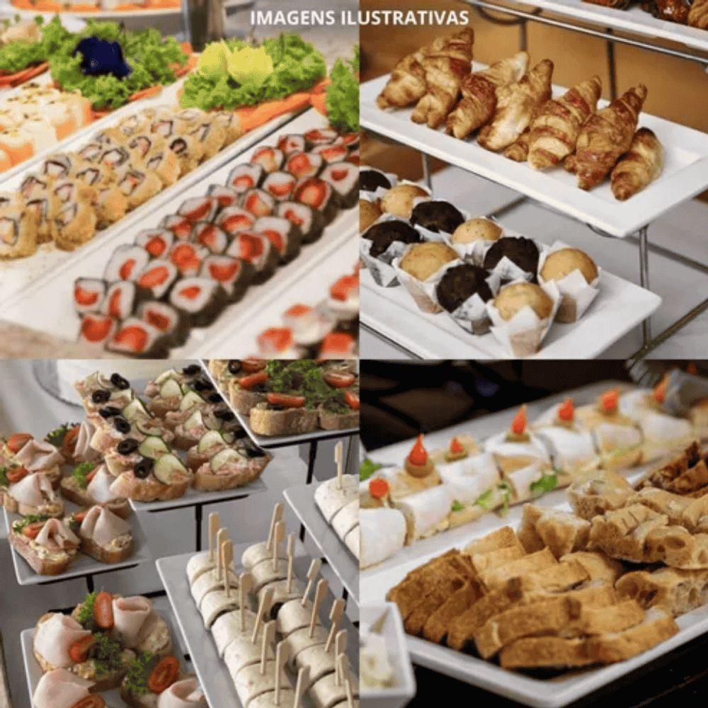 Travessa Quadro Retangular Melamina 44,5x22,5x4,5cm - Mezza - 5