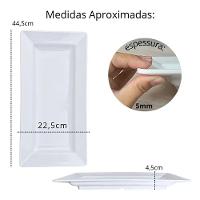 Travessa Quadro Retangular Melamina 44,5x22,5x4,5cm - Mezza