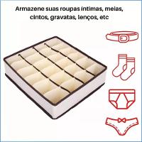 Kit Organizador Roupas Peças íntimas Colmeia 4 Unidades Comp