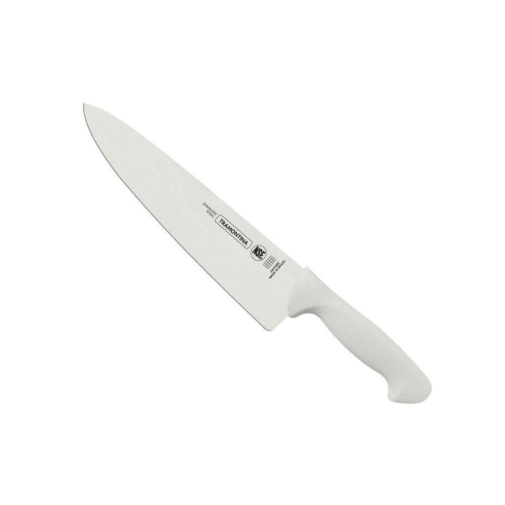 Faca Chef 10 Inox Cabo Branco Pp Premium 24476-180 - Tramontina - 1