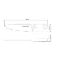 Faca Chef 10 Inox Cabo Branco Pp Premium 24476-180 - Tramontina - 2