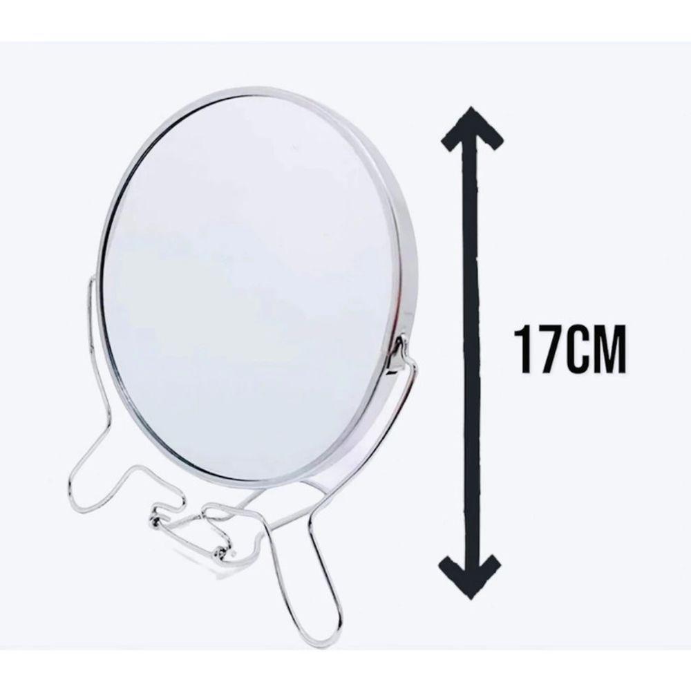 Espelho Mesa Dupla Face Aumento Giratório Redondo Maquiagem - 4