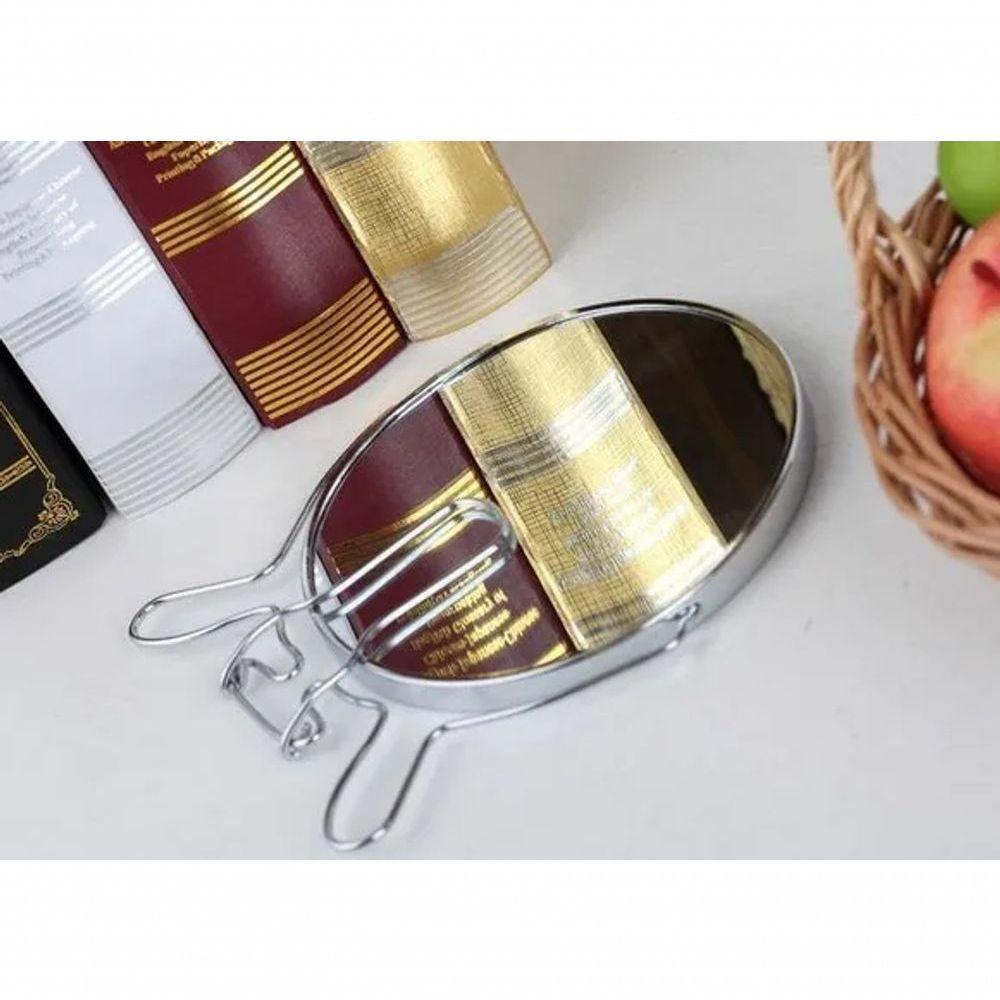 Espelho Mesa Dupla Face Aumento Giratório Redondo Maquiagem - 8