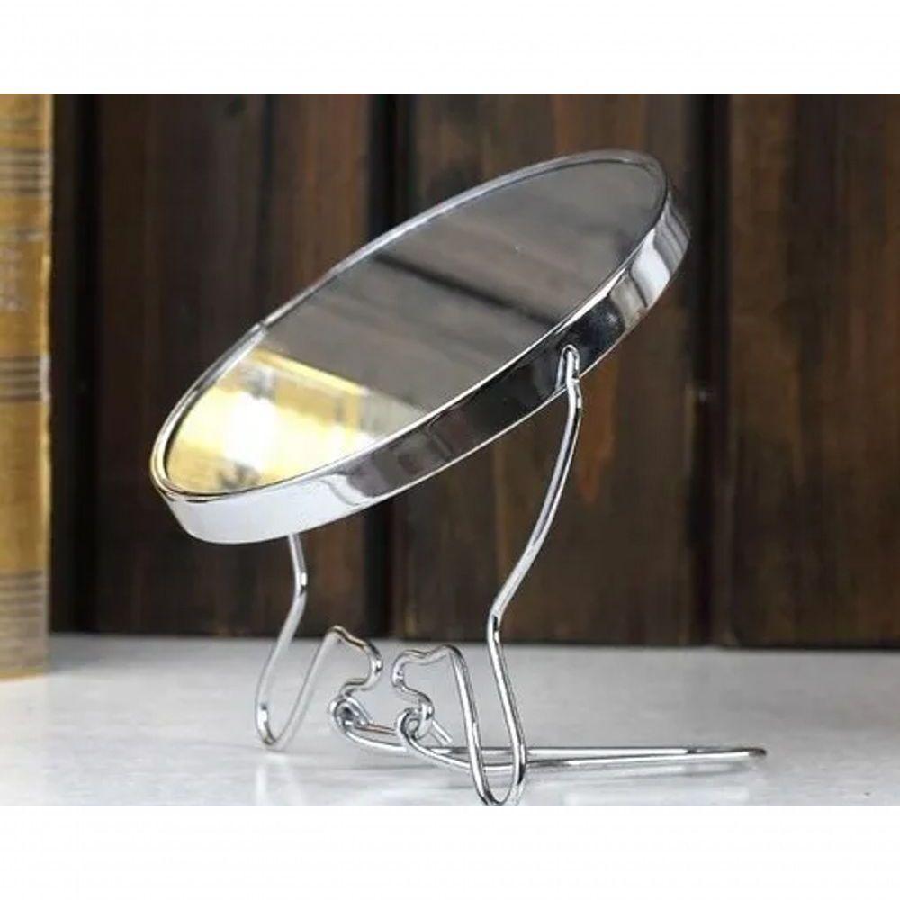 Espelho Mesa Dupla Face Aumento Giratório Redondo Maquiagem - 9