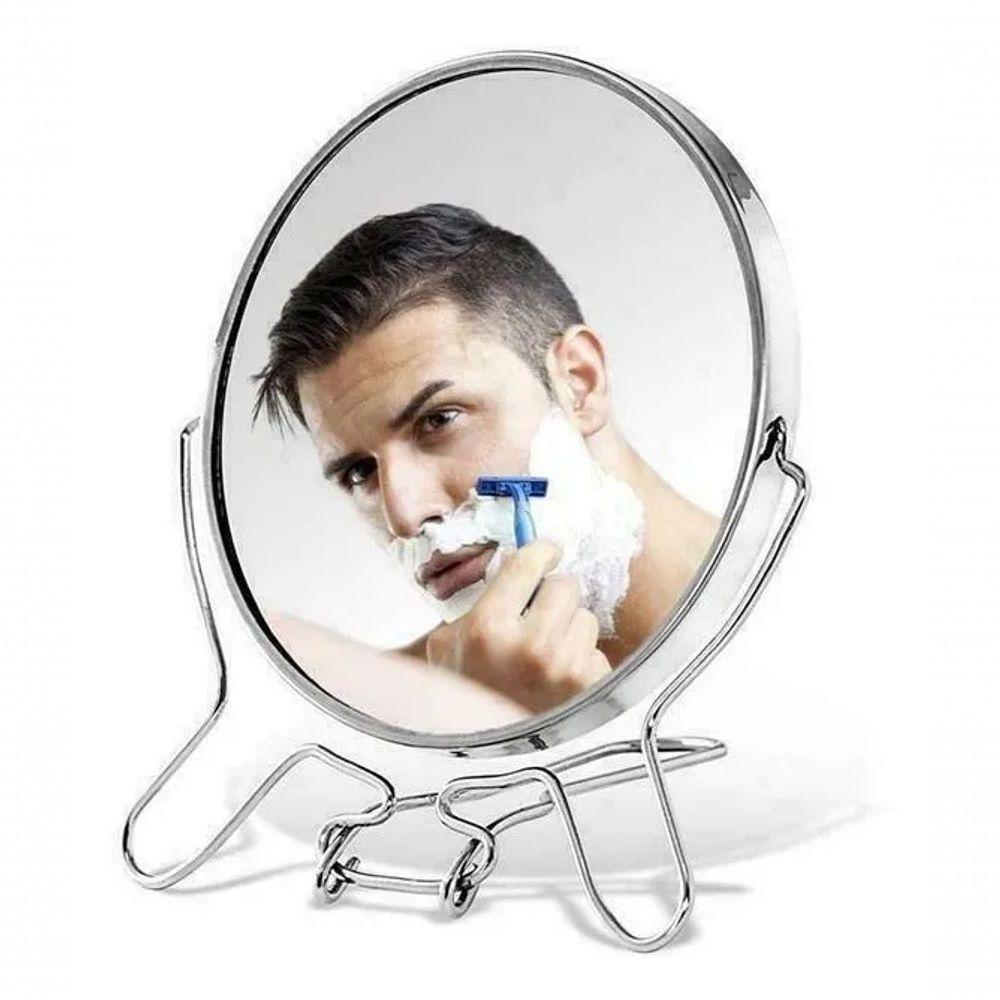 Espelho Mesa Dupla Face Aumento Giratório Redondo Maquiagem - 10