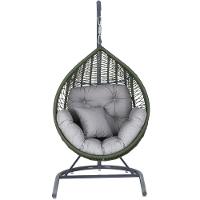 Balanço Gota Suspenso Corda Náutica Para área E Jardim Trama Prata - 1