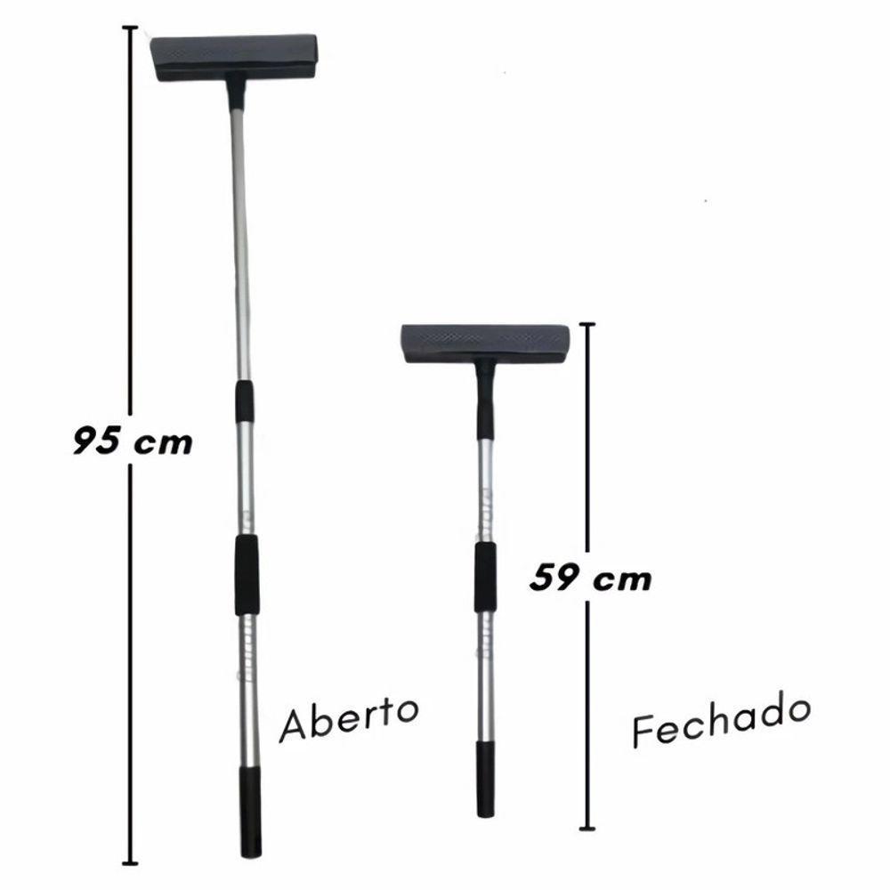 Rodo Retratil Aluminio E Plastico Pp 20 Cm X 7,5 Cm X 57 Cm - 4