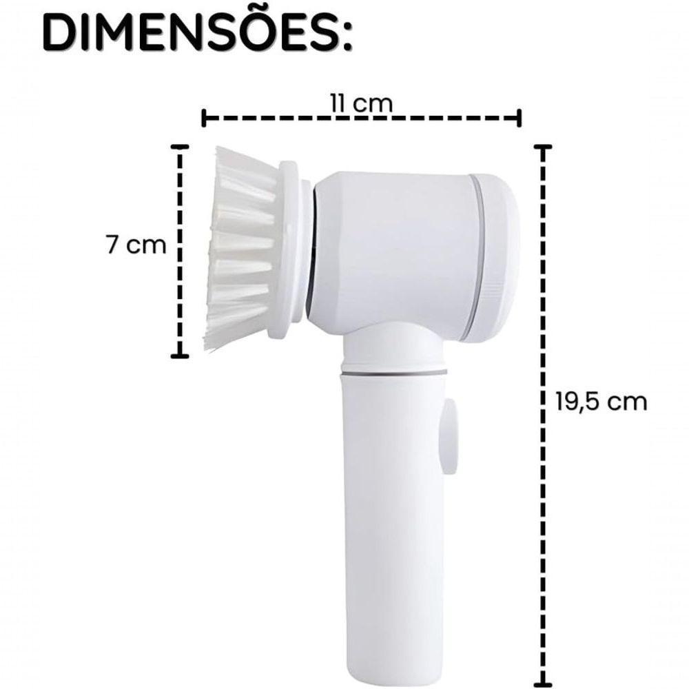 Escova Limpeza 3 Em 1 Automatica Plastico Pp, Esponja E Pvc - 6