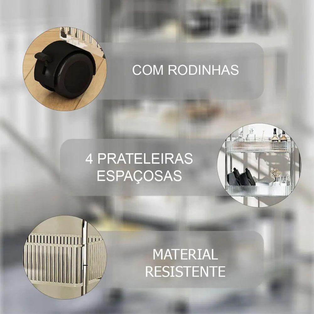 Organizador 4 Andares Plastico Pet 37 Cm X 27 Cm X 80 Cm - 3