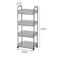 Organizador 4 Andares Plastico Pet 37 Cm X 27 Cm X 80 Cm - 1